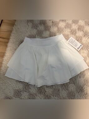 NWT lululemon Court HR Rival Tennis Skirt White 8 Tall